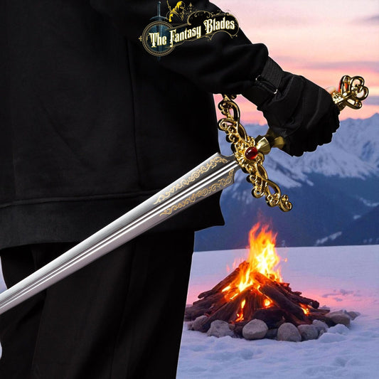 Rogier’s Rapier Replica – Full Metal Elden Ring Sword Life - Size - TheFantasyBlades